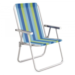 Cadeira de Praia Alumínio Alta +Conforto - Mor