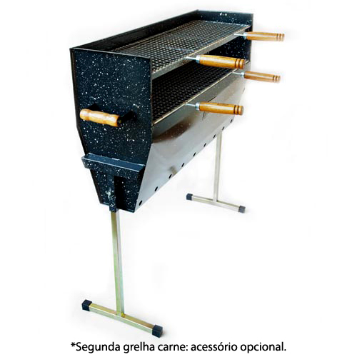 Featured image of post Espeto Grande De Madeira Para Churrasco Fabricado em alum nio com cabo em madeira ideal para o churrasco de fim de semana