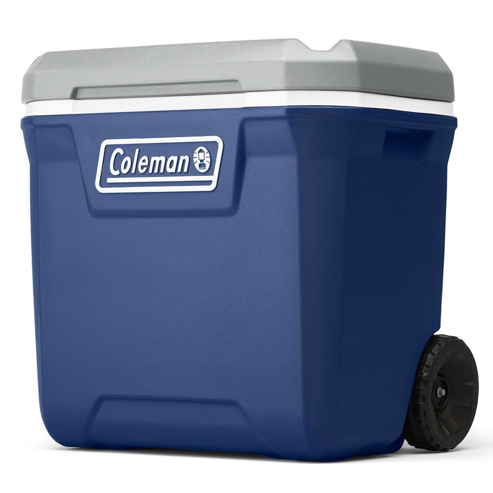 Coleman - Caixa Termica Azul com Rodas Alça Telescópica 61,5 Litros