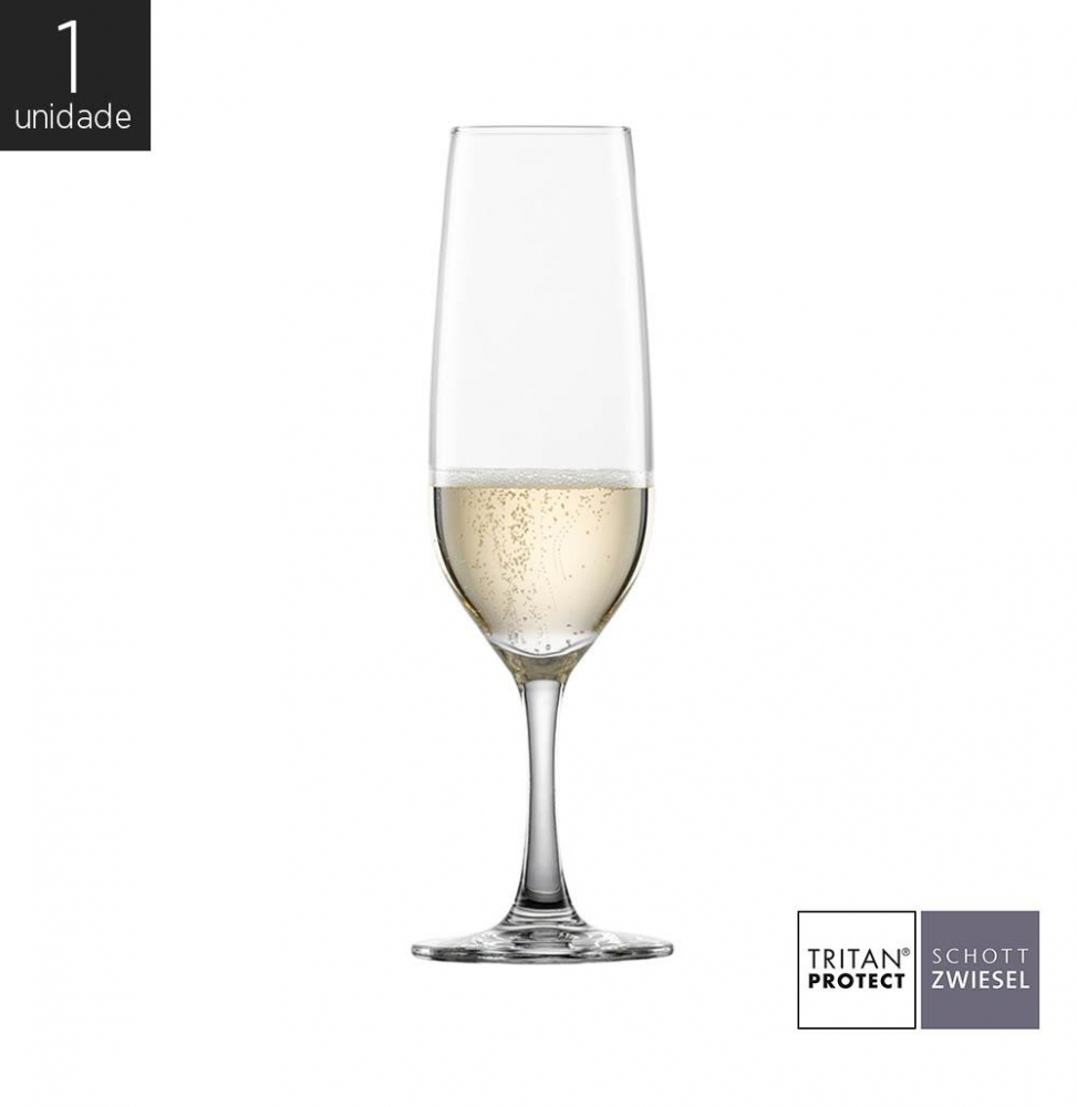 Taça Cristal (Titânio) Champagne Congresso 235ml - Schott Zwiesel - 1 Unidade