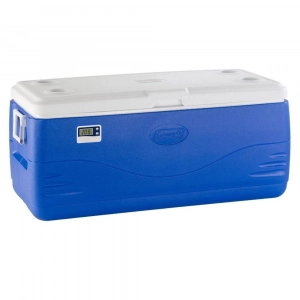 Coleman - Caixa Térmica Azul c/ Termômetro Digital 142 Litros