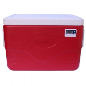 Coleman - Caixa Térmica Vermelha Termômetro Digital 26 Litros