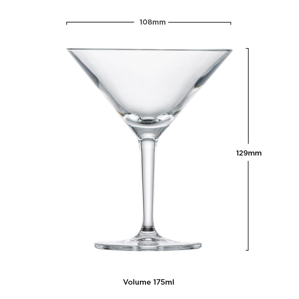 Schott Zwiesel - Kit 6X Taças Cristal (Titânio) Martini Basic Bar Selection 175ml