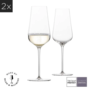 Zwiesel Glas Duo (Hybrid) - Kit 2X Taças Cristal (Tritan) Champagne 378ml
