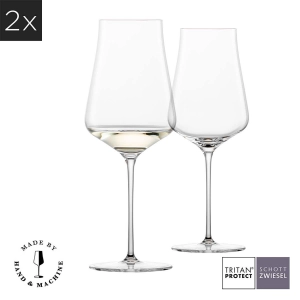 Zwiesel Glas Duo (Hybrid) - Kit 2X Taças Cristal (Tritan) Vinho Branco 381ml