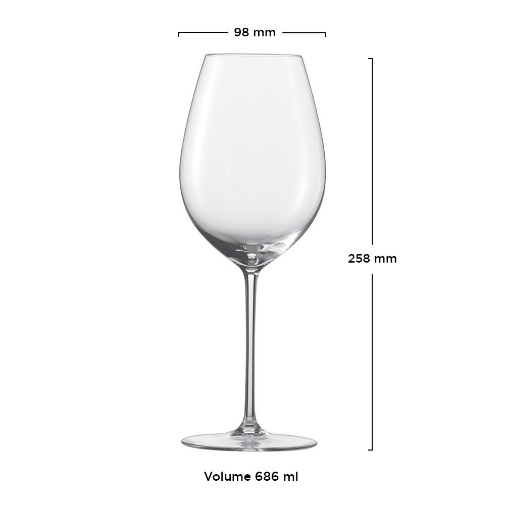 Schott Zwiesel (Handmade) - Kit 6X Taças Cristal Rioja Enoteca 686ml