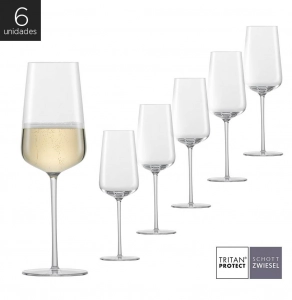 Schott Zwiesel Vervino - Kit 6X Taças Cristal (Titânio) Champagne 348ml