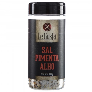 Tempero Sal-Pimenta-Alho 190g - Le Gusta