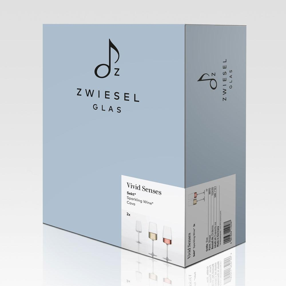 Zwiesel Glas -  Kit 2X Taças Cristal (Tritan Protect) Champagne Vivid Senses 388ml