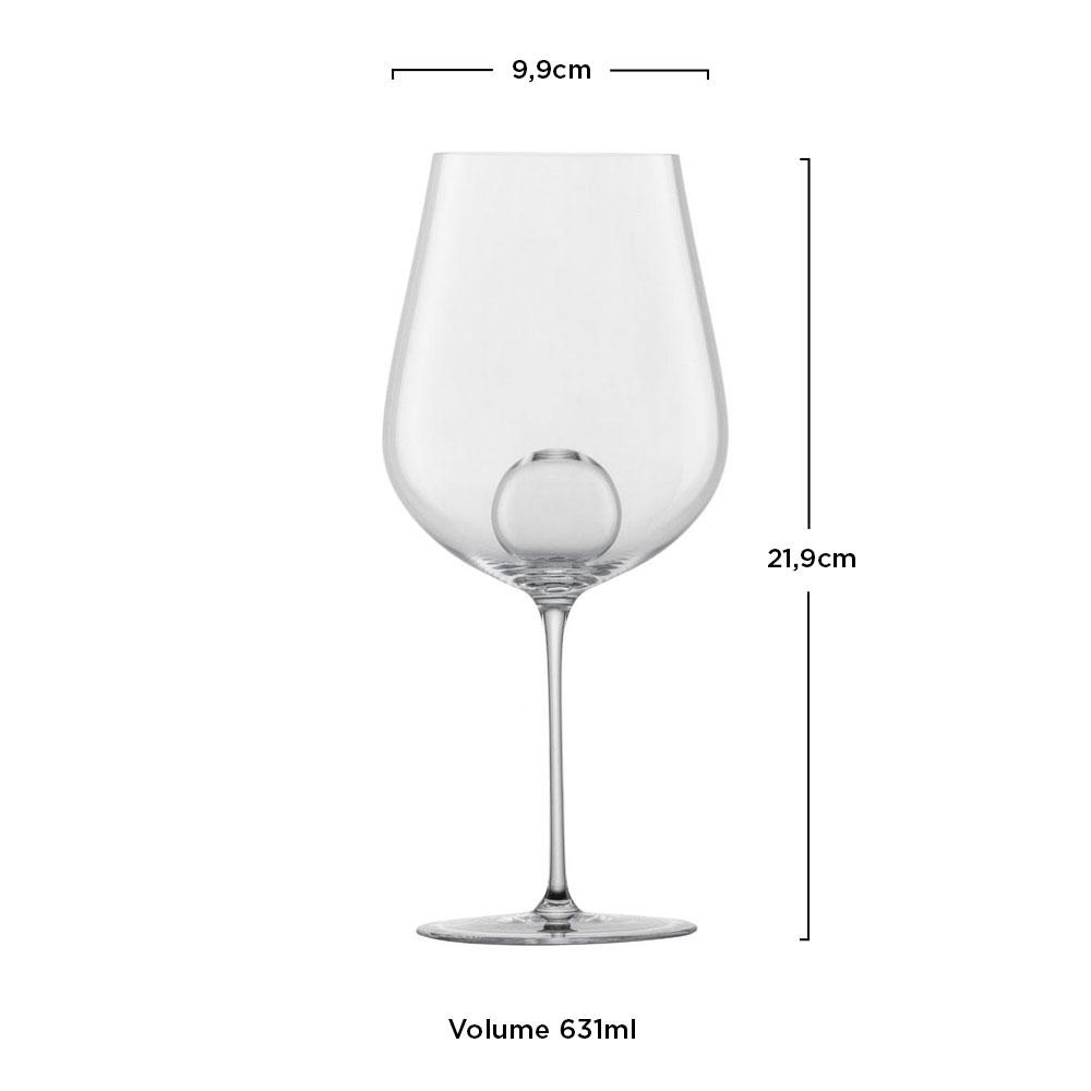 Zwiesel Glas (Handmade) - Kit 2X Taças Cristal Vinho Tinto Air Sense 631ml